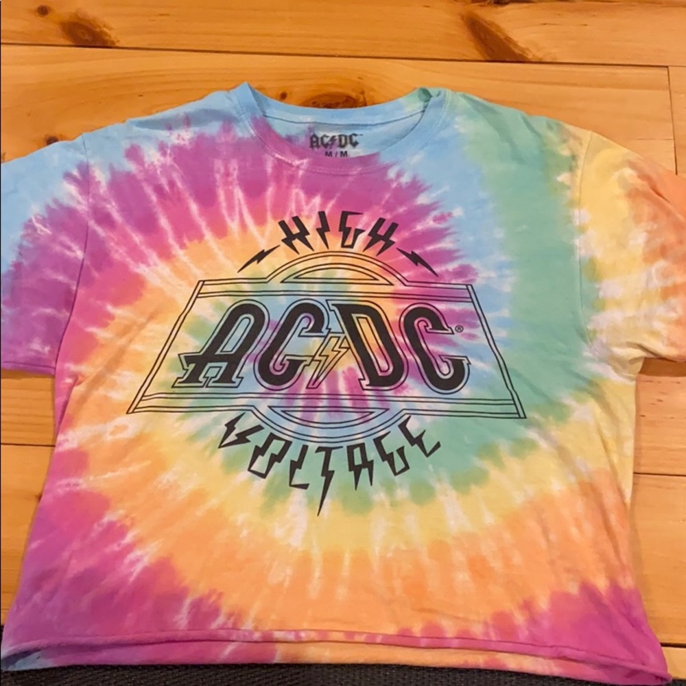 Cropped AC-DC T-shirt